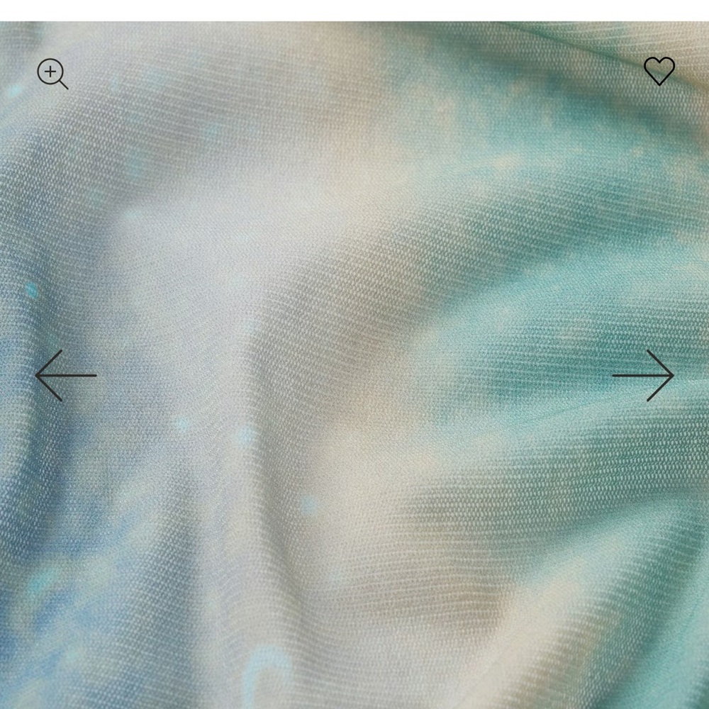 Skims Cyan Fk Ombre Print Elegant Teal and Navy Headscarf 🆕🆕💙💙💙 (SoldOut) - Picture 2 of 3